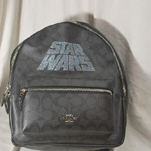 Coach Black Holographic Star Wars Mini Backpack